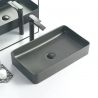 Lavoar Maura, Gri Mat, ceramica sanitara, 61x35 montaj pe blat Lavoar Maura, Gri Mat, ceramica sanitara, 61x35 montaj pe blat