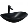 Lavoar Luigi, Negru Mat, ceramica sanitara, 52x32 montaj pe blat