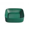 Lavoar Marsala , Verde, capac scurgere inclus, ceramica sanitara, 43x38 cm, montaj pe blat