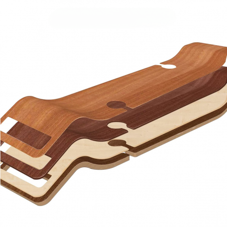 Tava pentru cada Vasco, 100x25x1.5, finisaj Luxury lemn multistrat, lemn stejar, waterproof, Culoare Nuc