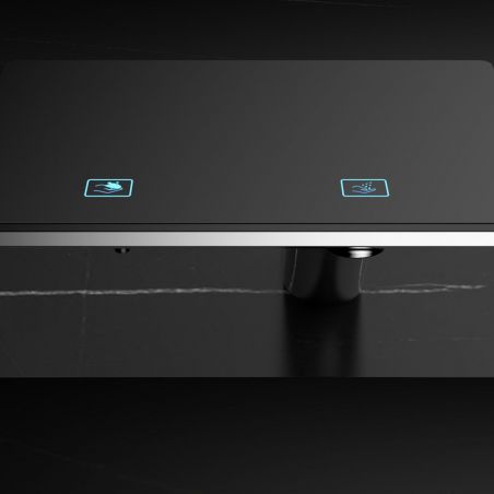 Baterie lavoar, Display Digital afisare Led, apa calda/rece, senzor pentru apa si sapun, rezervor 3 L inclus, Auriu Mat, Anais