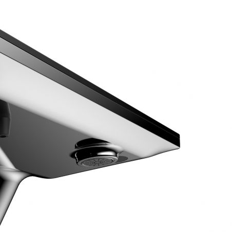 Baterie lavoar, Display Digital afisare Led, apa calda/rece, senzor pentru apa si sapun, rezervor 5 L, Negru, Anais