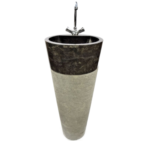 Lavoar piatra Ego PAF-G Negru BINTAN 40x90 cm pedestal washbasin 