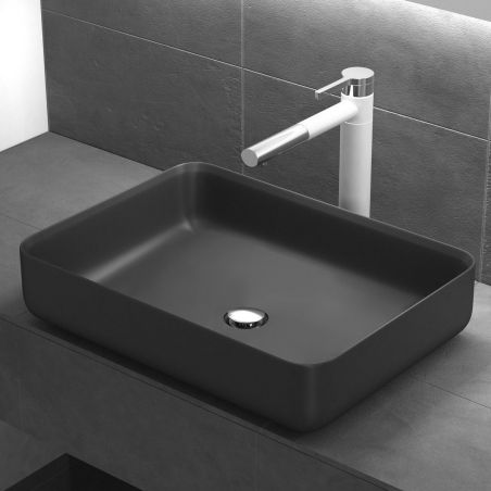 Lavoar EGO-812,compozit marmura, montaj pe blat, 55x40 cm