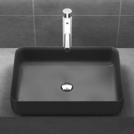 Lavoar EGO-812,compozit marmura, montaj pe blat, 55x40 cm