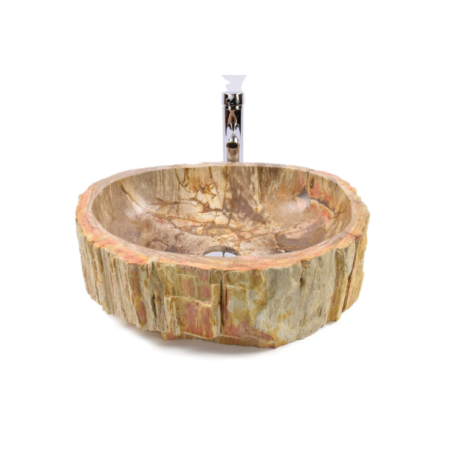 Lavoar piatra Ego Fossil Wood LARGE BT23 wash basin overtop 