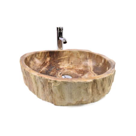 Lavoar piatra Ego Fossil Wood LARGE BT19 wash basin overtop 