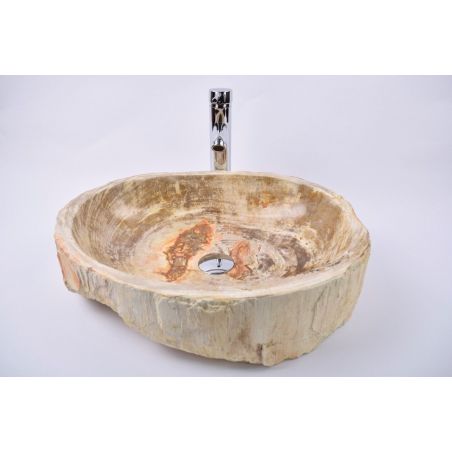 Lavoar piatra Ego Fossil Wood LARGE BT11 wash basin overtop 