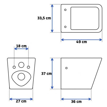 Vas wc EGO-Rau, suspendat, Rimless-fara bordura, capac Duroplast inclus Vas wc EGO-Rau, suspendat, Rimless-fara bordura, capac Duroplast inclus