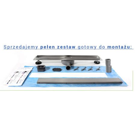Rigola scurgere dus, EGO-PRO, dimensiuni intre 50-100 cm, 2 fete, inox inoxidabil