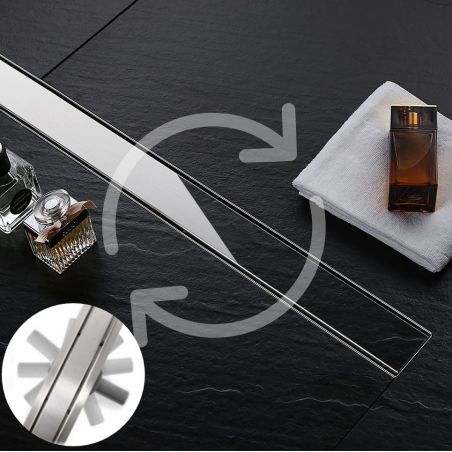Rigola scurgere dus, EGO-PRO, dimensiuni intre 50-100 cm, 2 fete, inox inoxidabil