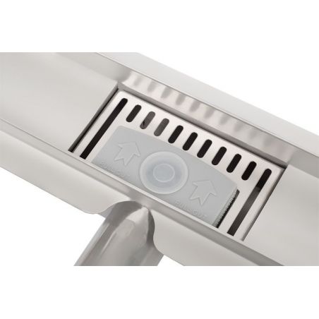 Rigola scurgere dus, EGO-Wave, dimensiuni intre 50-100 cm, completa, inox inoxidabil