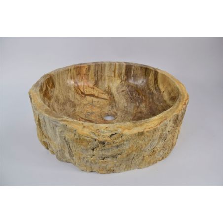 Lavoar piatra Ego Fossil Wood LARGE BT6 wash basin overtop 