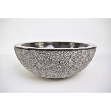 Lavoar piatra Ego KC-D BLACK 40 B wash basin overtop 