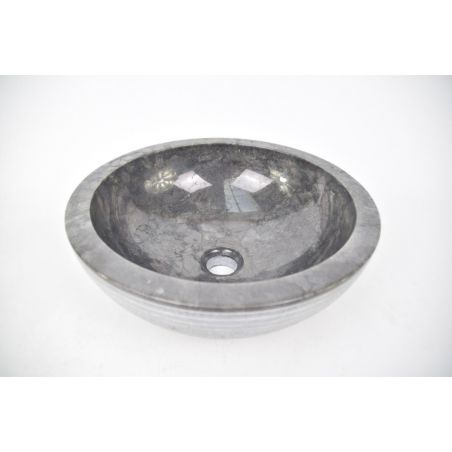 Lavoar piatra Ego KC-A BLACK E 40 cm wash basin overtop 