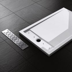 Cadita dreptunghiulara slim, 5 cm inaltime, Acril, EGO-XE04