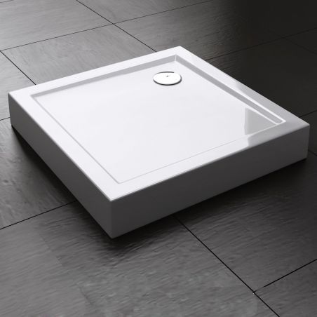 Cadita dus, acril cu cadru de otel reglabil, inaltime 14 cm, EGO-F1H