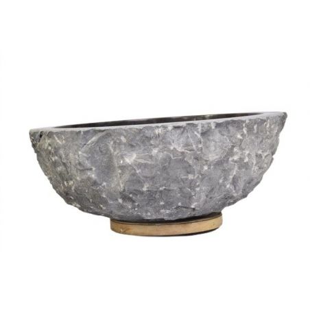Lavoar piatra Ego  KC-FMA BLACK E 40 cm wash basin overtop 