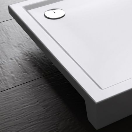 Cadita dus, acril cu cadru de otel reglabil, inaltime 14 cm, EGO-F1H