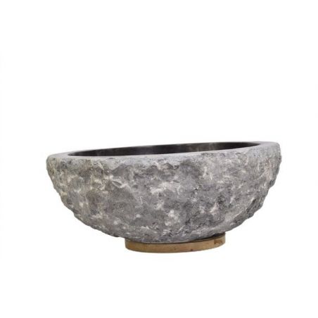 Lavoar piatra Ego  KC-FMA BLACK D 40 cm wash basin overtop 