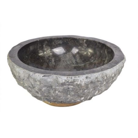 Lavoar piatra Ego  KC-FMA BLACK D 40 cm wash basin overtop 