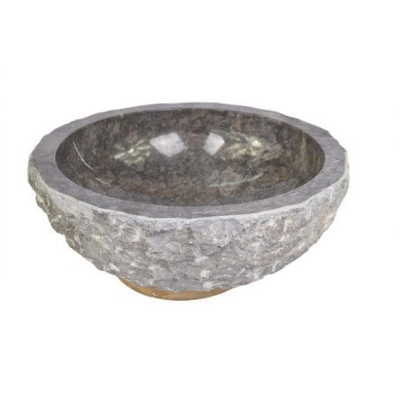 Lavoar piatra Ego  KC-FMA BLACK C 40 cm wash basin overtop 