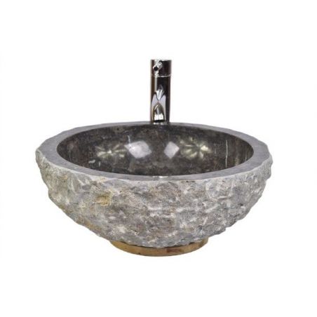 Lavoar piatra Ego  KC-FMA BLACK C 40 cm wash basin overtop 