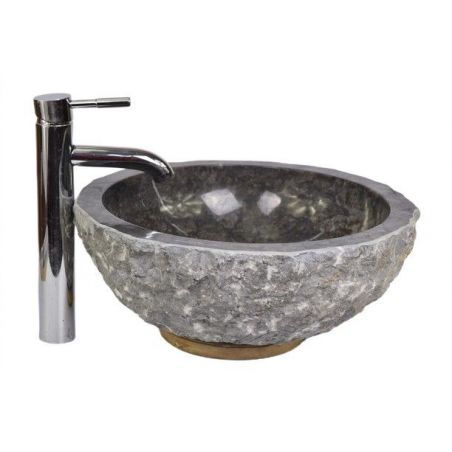 Lavoar piatra Ego  KC-FMA BLACK C 40 cm wash basin overtop 