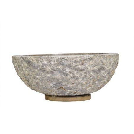 Lavoar piatra Ego  KC-FMA Grey D 40 cm wash basin overtop 