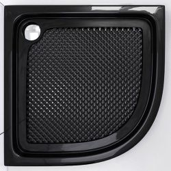 Cadita dus, semirotunda, antialunecare, acril sanitar, 80 90 100 x100 cm,EGO-FARO3BR