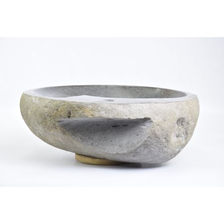 Lavoar piatra Ego RIVER STONE SRSP SK8o wash basin overtop 