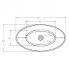 Lavoar EGO 807, Alb ,mat, 62.5x34.5 cm, montaj pe blat, compozit marmura Lavoar EGO 807, Alb ,mat, 62.5x34.5 cm, montaj pe blat, compozit marmura