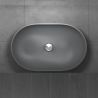 Lavoar EGO 808, Antracit, mat, 54x34 cm, montaj pe blat, compozit marmura