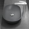 Lavoar EGO 808, Antracit, mat, 54x34 cm, montaj pe blat, compozit marmura