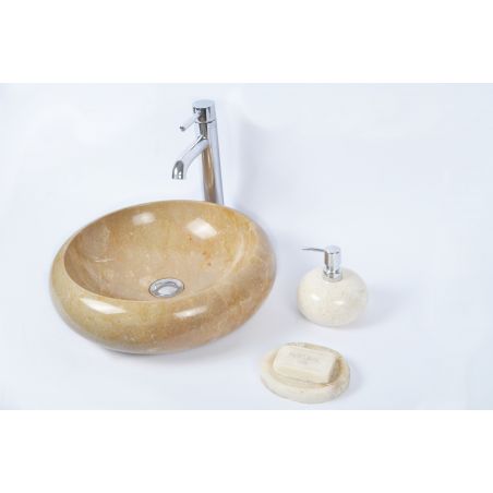 Lavoar piatra Ego DN-P BROWN G 40 cm wash basin overtop 