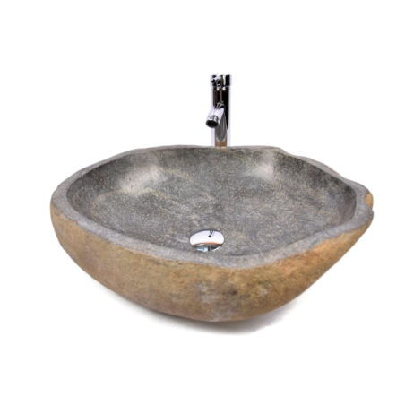 Lavoar piatra Ego RIVER STONE RSB3 BT9 wash basin overtop 