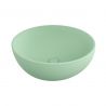 Lavoar, diametru 45 cm, Verde Mint Mat, Power Colour, montaj pe blat, ceramica sanitara, Molis Lavoar, diametru 45 cm, Verde Mint Mat, Power Colour, montaj pe blat, ceramica sanitara, Molis