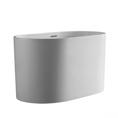 Cada tip japonez, Acril sanitar, Alb Lucios, 130x70 cm, Izolare termica, Freestanding, Tokyo