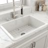 Chiuveta bucatarie, material Fireclay, stil Farmhouse, montaj incastratat, 68x48 cm, Alb, Royalty Line by Ego, Nazario Chiuveta bucatarie, material Fireclay, stil Farmhouse, montaj incastratat, 68x48 cm, Alb, Royalty Line by Ego, Nazario