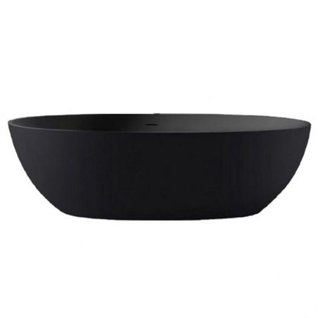 Cada de baie Lulu, Compozit Coroian, Negru Mat, 170 sau 180 cm, Izolare termica, Freestanding