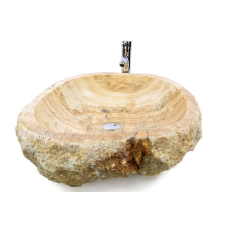 Lavoar piatra Ego EROSI ONYX OX27 wash basin overtop 