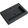 Lavoar EGO 18, Antracit mat, montaj suspendat sau incastrat, dimensiune 100 cm, compozit marmura Lavoar EGO 18, Antracit mat, montaj suspendat sau incastrat, dimensiune 100 cm, compozit marmura