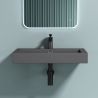 Lavoar EGO 18, Antracit mat, montaj suspendat sau incastrat, dimensiune 100 cm, compozit marmura Lavoar EGO 18, Antracit mat, montaj suspendat sau incastrat, dimensiune 100 cm, compozit marmura