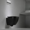 Vas Wc, Negru Mat, Power Color, Rimless, 49x37 cm, montaj suspendat, capac Duroplast, ceramica sanitara, Ben