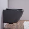 Vas Wc, Gri Mat, Power Color, Rimless, 49x37 cm, montaj suspendat, capac Duroplast, ceramica sanitara, Ben
