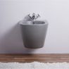 Vas bideu, Gri Mat, Power Color, 49x36 cm, montaj suspendat, ceramica sanitara, Ben