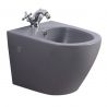 Vas bideu, Gri Mat, Power Color, 49x36 cm, montaj suspendat, ceramica sanitara, Ben
