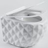 Vas Wc, Alb Lucios, Rimless, 49x36 cm, montaj suspendat, capac Duroplast, ceramica sanitara, Sidef Vas Wc, Alb Lucios, Rimless, 49x36 cm, montaj suspendat, capac Duroplast, ceramica sanitara, Sidef