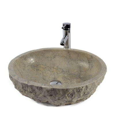 Lavoar piatra Ego copy of EROSI Light Grey BT4 wash basin overtop 