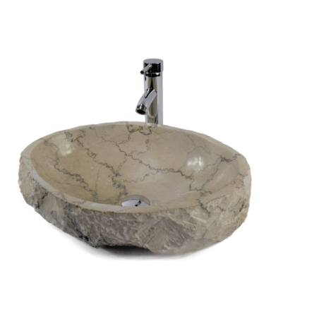 Lavoar piatra Ego copy of EROSI Light Grey BT4 wash basin overtop 